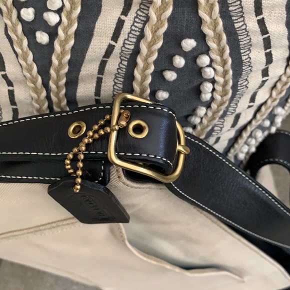 Vintage Coach Canvas Purse - Picture 10 of 16